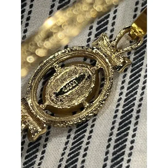 AVON Bracelet gold tones flower floral pearl fantasy victorian danty simple - Picture 6 of 11